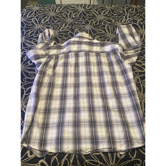 Midtown Shirt Men's 3XL Long Sleeve Dress Button Cotton Gray Black - Picture 8 of 8